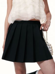 TAMMY TANGS | High Waist A-Line Mini Skirt Womens Spring Summer Fashion Pleated Skirts Shopping Mall Same Style Sugar Power Miu System Princess