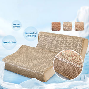 Alls Wonderland 1pc Latex Pillowcase Rattan Bamboo Ice Cool Pillow Case Pillow Cover 30x50 40x60cm