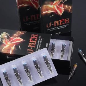VREX 20pcs Tattoo Cartridge Mix Needle 0.25mm 0.3mm 0.35mm Round Liner Shader Magnum Tattoo Needles 1rl 3rl 5rl 7rm 9rm 13rm