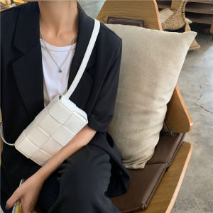 Túi Đeo Chéo Dệt Thời Trang Mùa Hè Cho Nữ Túi Đeo Hông Đeo Chéo Túi Đeo Vai Đơn Túi Vuông Nhỏ Mềm PU Túi Đeo Chéo Thời Trang