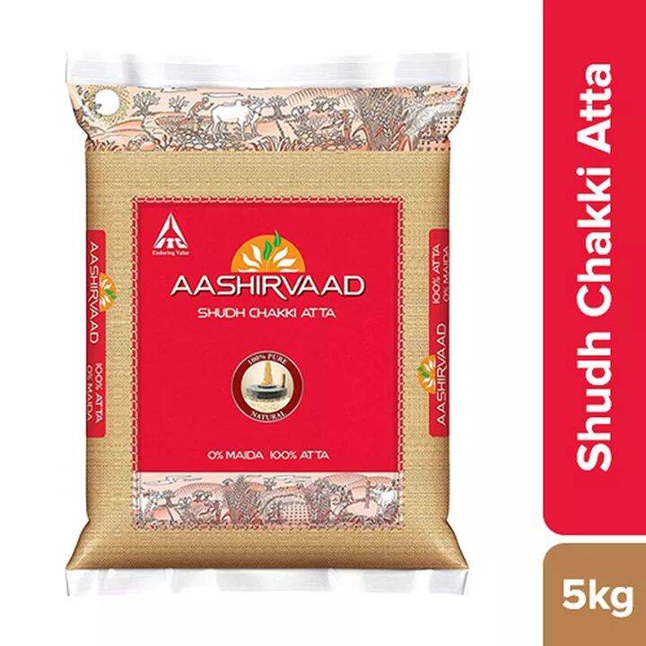 Aashirvaad Shudh Chakki Atta, Whole Wheat Flour 5 Kg | Lazada