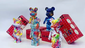 Loa bluetooth Bearbrick LS O2 plus hình thú không dây mẫu mới độc lạ Loa hình gấu sơn đa sắc vừa nghe nhạc vừa decor trang trí đẹp