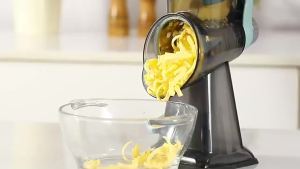 LMETJMA Rotar Cheese Grater Hand Crank Kitchen Shredder Speed Mandolin Slicer Nuts Grinder with Handle For Chocolate Carrot Nuts