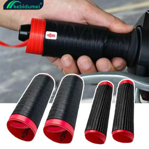 Kebidumei Motorcycle Silicone Handlebar Cover Universal Self Shrinking Non-Slip Anti Vibration Moto Grip Covers Sleeve Protector