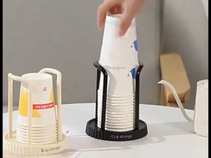 Paper Cup Holder Paper Cup Rack Dispenser Storage Cup Holder Milk Tea Cup Storage Rack For Kitchen And Office Coffee  Disposable Cup Storage Rack