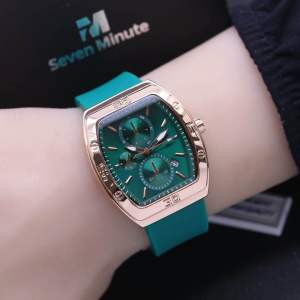( READY LAGI ) Jam Tangan Wanita Seven Minute M736 Body Oval Tali Rubber Free Box