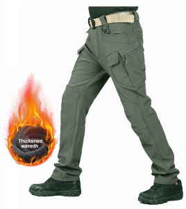 TRVLWEGO Mens Winter Tactical Pants Climbing Cycling Clothing Sport Camp Hiking Fish Trekking Windproof Combat Casual Trousers