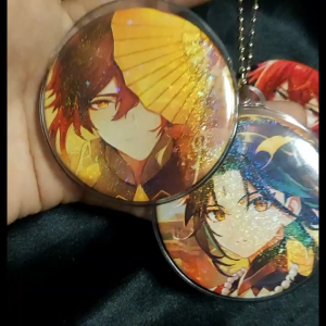 Genshin Impact Badge Genshin Keychain Genshin Pin Genshin Impact Merch Diluc Childe Zhongli Hutao Genshin Merch Ita Bag Accessories Ita Bag Badge