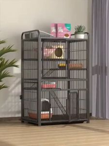 Cat Cage Large Sangkar Kucing Besar 2 3 Tingkat 4 Level Pets Cages Cat House Indoor Dog Cage Villa Platform Rumah Kucing