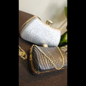 SKM Womens Luxury Dinner Bag Shimmer Elegant Clutch BG1017 Beg Perempuan