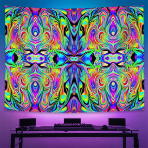 VIKAMA Gaming Fluid Energy Tapestry Illusion Gradient Game Room Live Background Wall Immersive Room Decoration