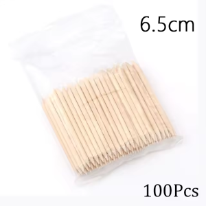 100/50pcs Nail Art Pusher Orange Wood Sticks Cuticle Pusher Remover Rhinestones Dotting Removal Manicure Pedicure Care Tools