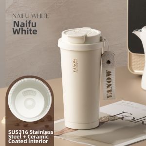 Vanow | Attractive Portable Ceramic-Lined Insulated Mug