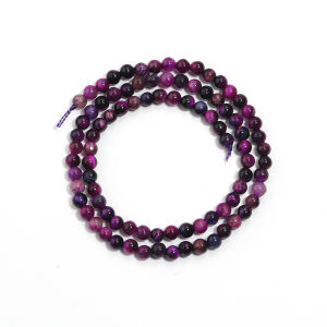 Natural Stone Purple Tiger Eye Beads 4 6 8 10 12mm Round Loose Gemstone Beads For Jewelry Making DIY Bracelets Necklace Supplies