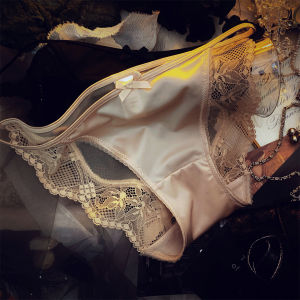 วิคตอเรียส์ ซีเคร็ท ฝรั่งเศส ผ้าซาติน ลูกไม้ ชุดชั้นในผู้หญิง เซ็กซี่ โปร่งแสง ตาข่าย ระดับกลางต่ำ เอว แอนตี้แบคทีเรียล กางเกงใน สำหรับเด็กผู้หญิง กางเกงชั้นในหญิง