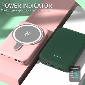 🔥HOT SALE🔥 Mini Magnetic Wireless Power Bank 5000 MA Lightweight Portable Power Source