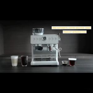 Semi Automatic Coffee Espresso Machine Dual Pump and Dual Boiler All in One Machine 20-Bar Italian Pumpy Heavy Duty Material