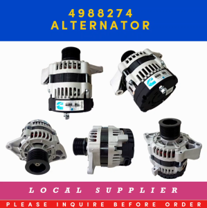 ALTERNATOR 5293586 4988274 3972730 19020204 K41DE09A (12V 95A) [LOCAL STOCK. READY TO SHIP WITHIN 24HRS.] FOR CUMMINS 4BT3.9 6BT5.9 QSB4.5 4B3.3TAAE QSB3.3