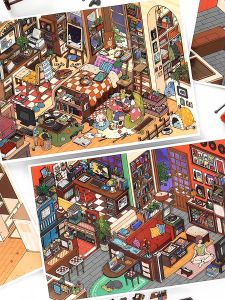 Cute DIY Micro Scenery Stickers
