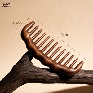 Natural Wide-toothed Hair Massage Wooden Comb