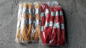 10 ikat - pentil sepeda / karet pentil ketapel warna kuning & merah kualitas mewah harga murah