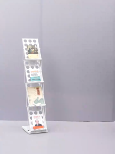 Foldable Magazine Display Rack Stand / Book Paper Brochure Leaflet Office School Event Restaurant A4