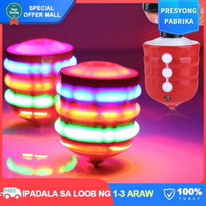 【Attractive】Colorful Cool Spinner Gyro Toys Electric Glowing Gyroscope Flash LED Light Laser Music Gyro Childrens Luminous Spinning Top Kids Gift Toy