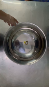 Thau inox 32cm - 40cm loại dày sáng bóng bền đẹp phục vụ cho gia dình  quán ăn nhà hàng......