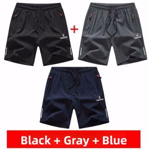 Ice Silk Mens Shorts Summer Outdoor Wear Loose Thin Fashion Casual Pants Breathable High Waist Short Length Sporty Style