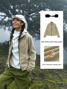 Outdoor Warm Fleece Lining Jacket Lightweight Hiking