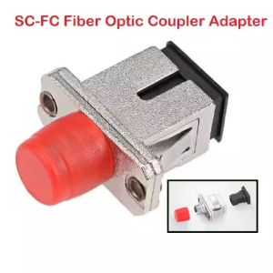 SC to FC Fiber Coupler Flange Type Fiber Optical Adapter Connector for Server Rack Patch Panel