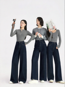 HIPPIE MISS | Original Color Flare Easy Care Slim-Fit Jeans for Petite