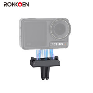 Ronkoen For DJI Osmo Action 5 Pro Stable Installation Foldable Quick-release Two Claw Mount Adapter Magnetic Adapter Base