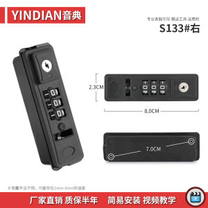 Travel Suitcase Password Lock Zipper Lock Customs Lock Replacement Parts for Luggage Bag Leather Suitcase Handbag Accessories