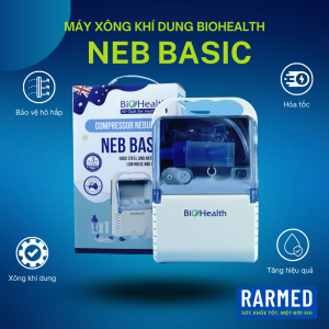 Máy xông khí dung BIOHEALTH NEB BASIC hen suyễn hô hấp