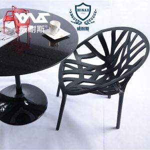 Chair Pastoral Style Leisure Art Hollow Plant Chair Coffee Chair Armrest Plastic Conference Chair Outdoor Garden Tea Chair