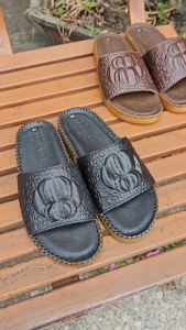 DÉP QUAI NGANG NAM DA BÒ 100% QUAI KIỂU LƯNG CÁ SẤU CAO CẤP KHÂU QUAI 100% CHẮC CHẮN THỜI THƯỢNG DBH