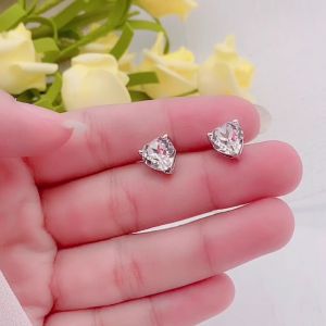 Her Jewellery Belle Heart Earrings - Luxury Crystal Embellishments plated with 18K Gold