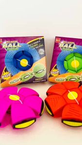 [CÓ ĐÈN] Đồ chơi trẻ em quả bóng ma thuật phát sáng bóng nẩy đĩa bay ufo tự nảy/ biến hình cho bé yêu bóng đá thể tha