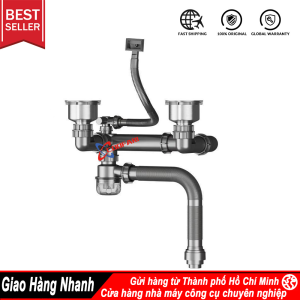 Bộ xiphong liền đúc chậu rửa bát Kama bộ xiphong ngăn mùi chống tắc nghẽn thoát nước nhanh chóng