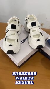 NEW!!! Sepatu Sneakers Karet Wanita Import   (J) W9888 Import Sepatu Wanita Kasual Karet  Sneakers Kekinian (+Box) Import