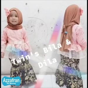 Centini Peplum Organza | Kebaya Pepplum Brokat Anak Perempuan Adat Jawa Sunda | Kostum Carnaval