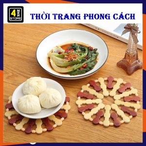 Miếng Lót Nồi Gỗ Chịu Nhiệt Tốt - Lót Ly Đế Lót Xoong Nồi Chống Trượt Bằng Gỗ Tre Đan Chỉ Siêu Bền - Thảm Lót Nồi Gỗ Tre Cách Nhiệt Cao Cấp Decor Để Bàn Phong Cách Bắc Âu Cao Cấp