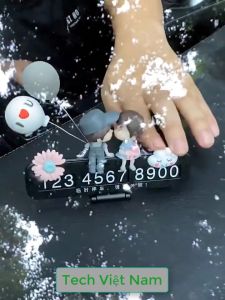 Bảng Số ĐiệnThoại Đỗ Xe Ô Tô Hoạt Hình Sáng Tạo - Bảng Ghi Số Điện Thoại Trên Xe Ô Tô Hoạt Hình Trang Trí