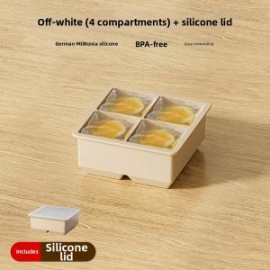 XIANGYOUYOU | Food Grade Soft Silicone Large Square Ice Cube Tray With Lid