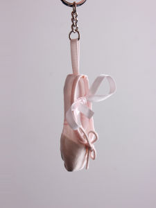 Blacswan Ballet Pointe Shoe Keychain Pendant Miniature Ballet Slipper Creative Gift Satin Material Solid Color Trend