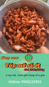 TÓP MỠ SẢ ỚT  thơm giòn bùng nổ vị giác Ăn Vặt Food Cay