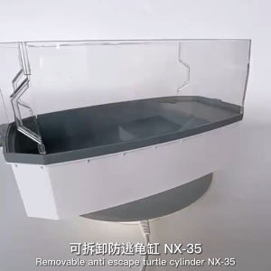 ⭐️【Local warehouse+COD】⭐Turtle Tank with Lid – Household Use Aquarium for Pet Turtles Turtle Bowl Eco Terrarium Breeding Tank