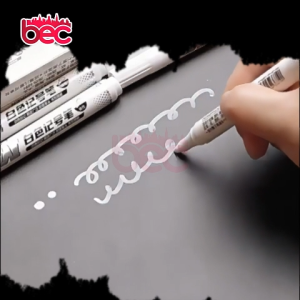 Set Pena Spidol Putih Permanen Tahan Air untuk Proyek DIY - Ideal untuk Seni dan Kerajinan