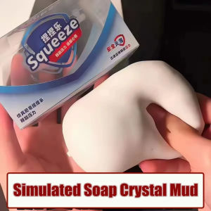 Soap Ball Squishy Soap Stress Ball Fidget Toy Crunchy Squeeze Ball Handmade Round Blocks Filled Anti Stress Toy Gift for Adults